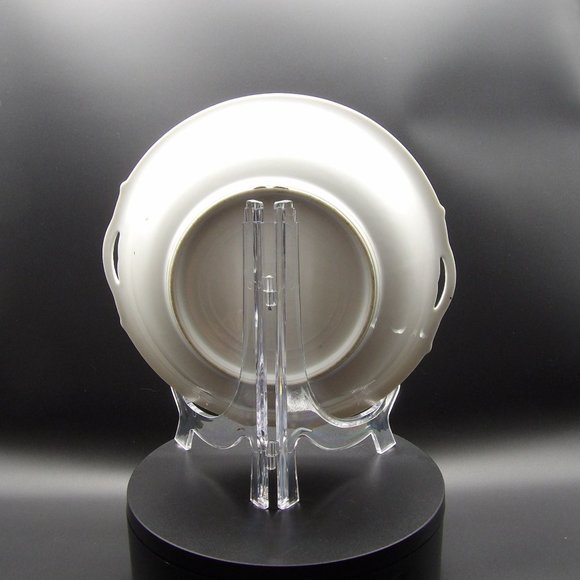 Antique Hand Painted Nippon Handled Serving Bowl Gold Rim Blue Rim Roses Blue Ni - Picture 6 of 10